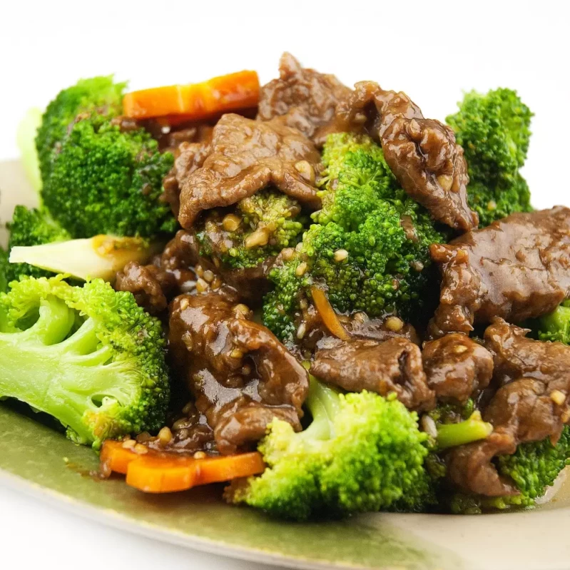 Traditional Beef with Broccoli at John Chinese Restaurant Calgary